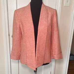 Kasper Coral Blazer Linen Size 8